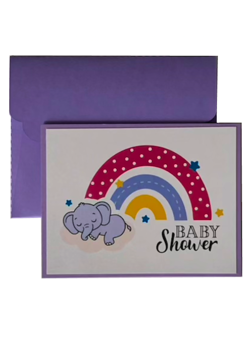Invitation Baby Shower Elephant